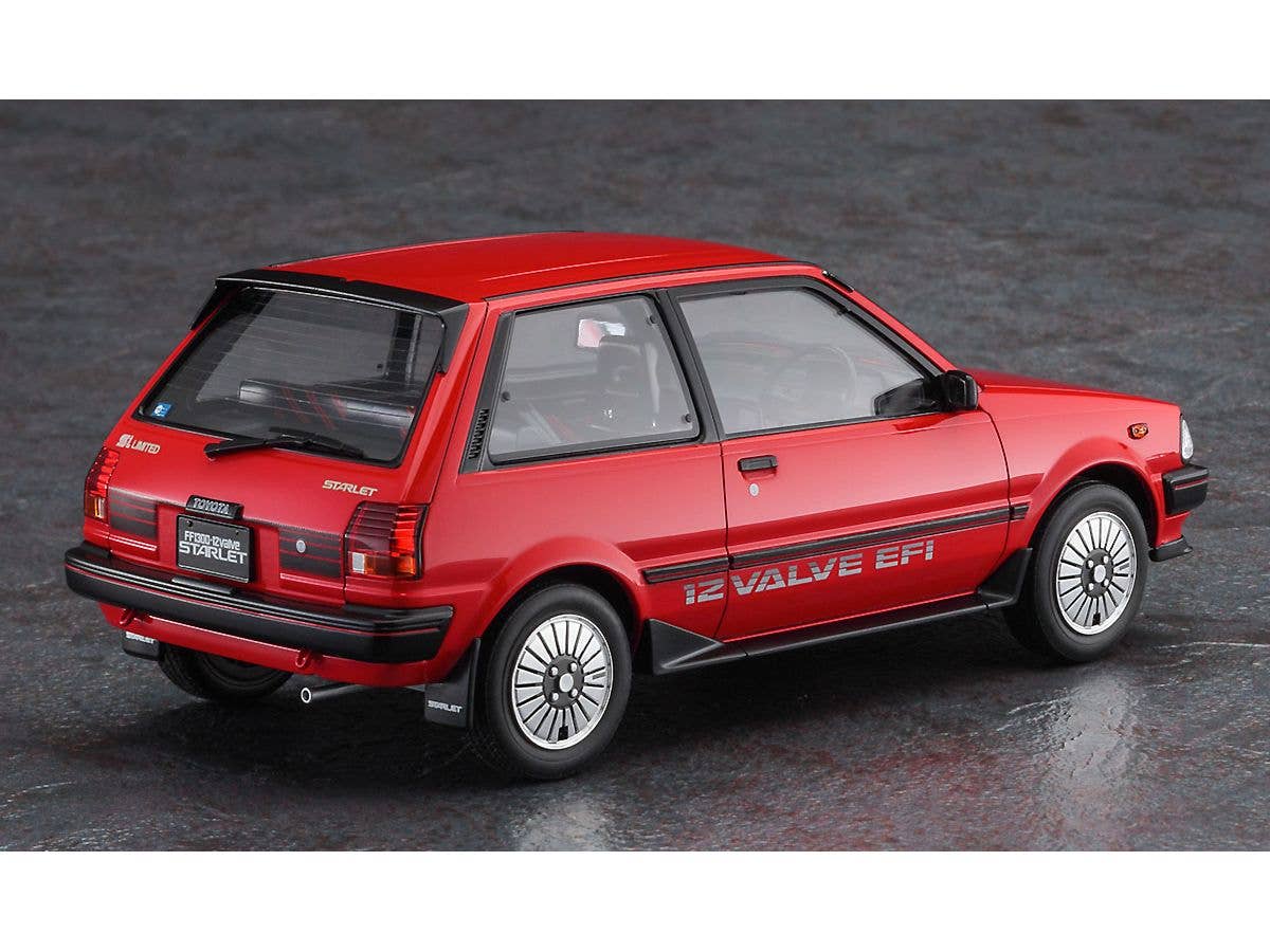 Hasegawa 1/24 TOYOTA STARLET EP71 Si-Limited (3Door) MIDDLE VERSION "RED COLOR" | 4967834206601