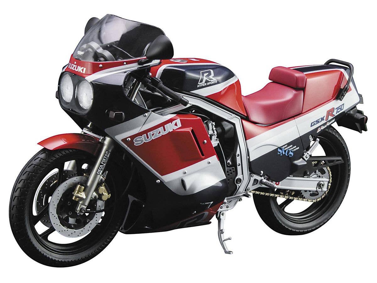 Hasegawa 1/12 Suzuki GSX-R750(G) (GR71G) "Red/Blue Color" | 4967834217416