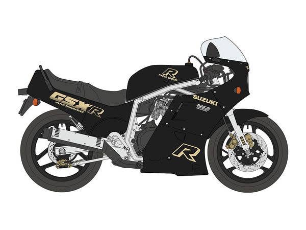 Hasegawa 1/12 SUZUKI GSX-R750(H)(GR71G) BLACK/GOLD COLOR | 4967834217492