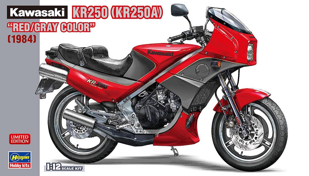 Hasegawa 1/12 Kawasaki KR250 (KR250A) "RED/GRAY COLOR" | 4967834217515
