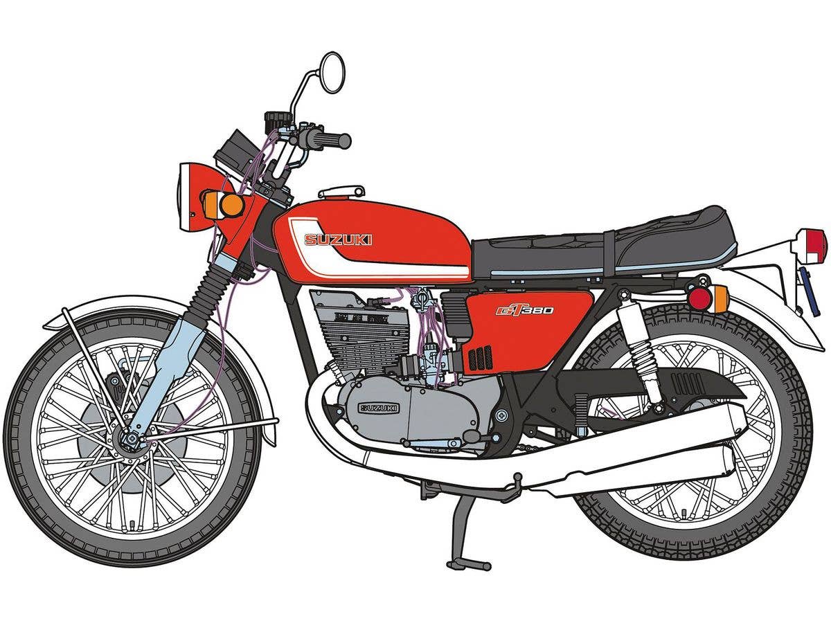 Hasegawa 1/12 SUZUKI GT380 B "RED COLOR" | 4967834217560