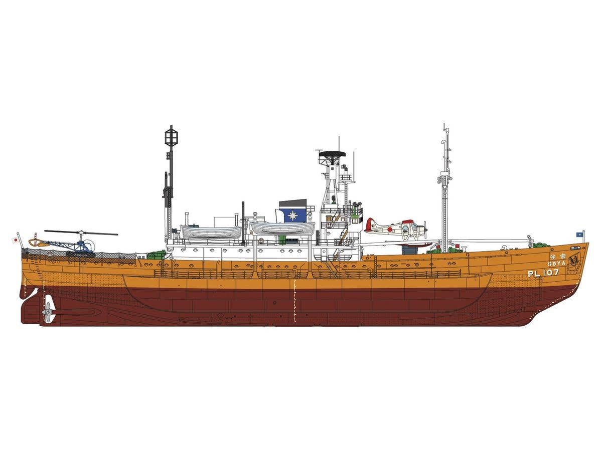 Hasegawa 1/350 Antarctica Observation Ship Soya "Antarctica Observation 2Nd Corps Super Detail" | 4967834401075