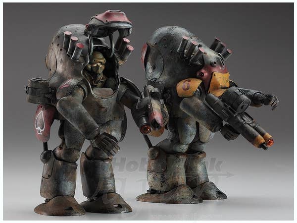 Hasegawa 1/20  ROBOT BATTLE V(Five) Maschinen Krieger Ma.K. 44 Type MK44 AMMOKNIGHTS (Smartgun Equipment Type & Fixed Armgun Type)  (Two kits in the box) | 4967834641075