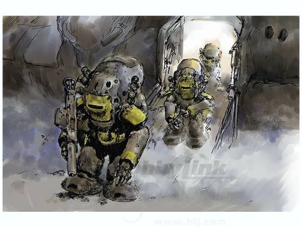 Hasegawa 1/20  ROBOT BATTLE V(Five) Maschinen Krieger Ma.K. 44 Type MK44 AMMOKNIGHTS (Smartgun Equipment Type & Fixed Armgun Type)  (Two kits in the box) | 4967834641075