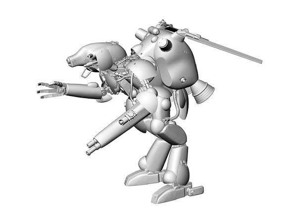 Hasegawa 1/20 Maschinen Krieger Ma.K. Schwarzer Hund W.H.J.131 Space Type Humanoid Unmanned Interceptor GroBer Hund | 4967834641235