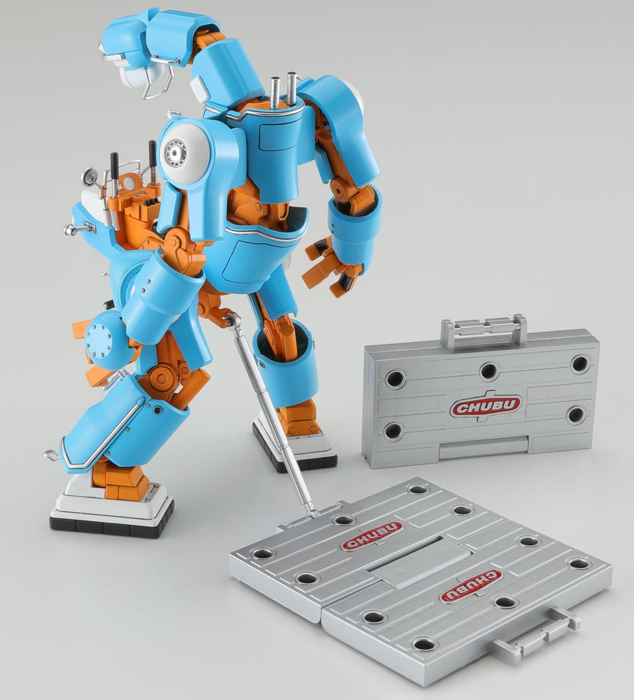 Hasegawa 1/35 Mechatrochubu 01 No.02 'Orange & Sky Blue' (Two Kits In The Box) | 4967834647916