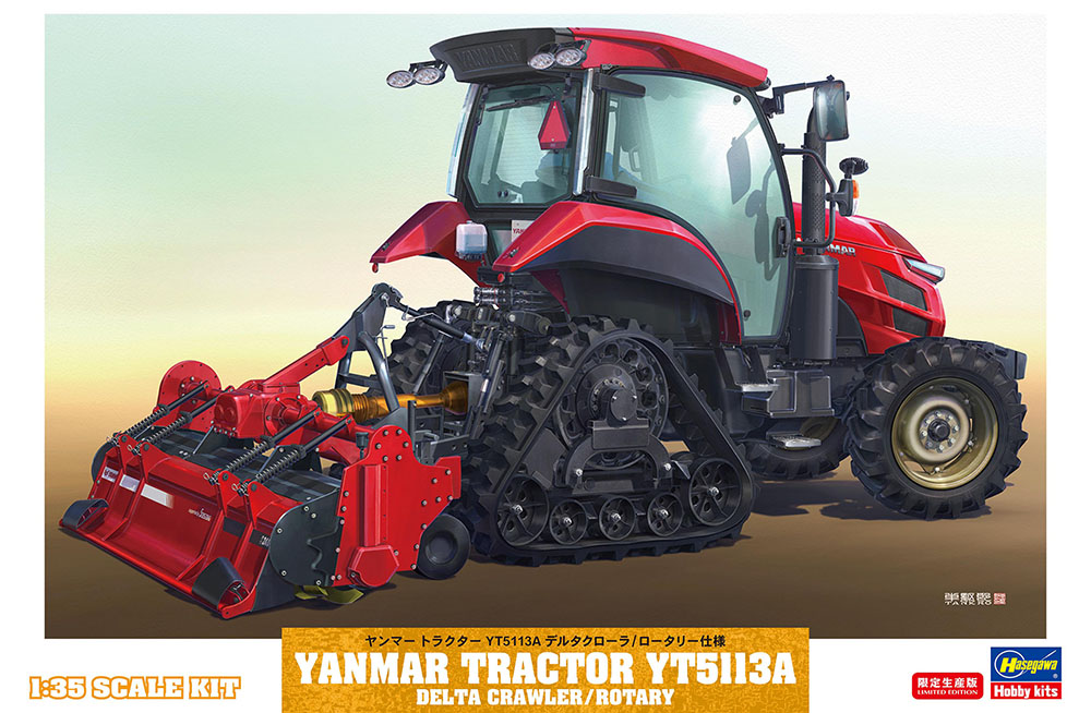 Hasegawa 1/35 Yanmar Tractor YT5113A Delta Crawler/Rotary | 4967834661073