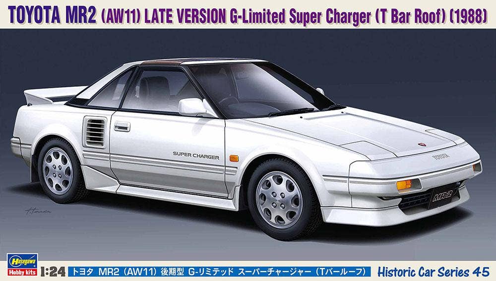Hasegawa 1/24 Toyota MR2 (AW11) Late Version G-Limited Super Charger (T Bar Roof) | 4967834211452