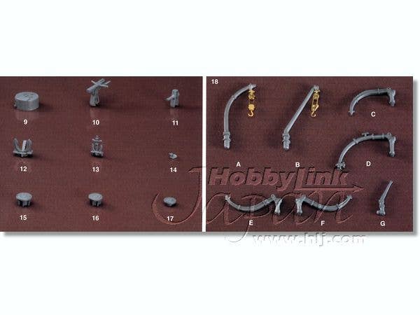 Hasegawa 1/350 Japanese Navy Warship'S Boats Set A | 4967834721197