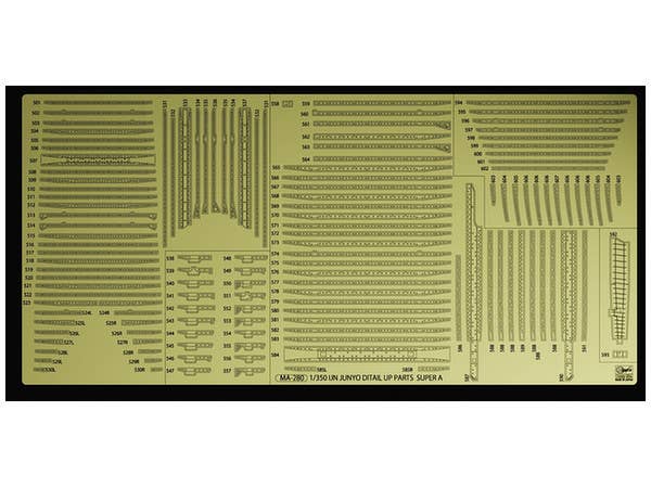 Hasegawa 1/350 IJN AIRCRAFT CARRIER JUNYO (Z30) DETAIL UP ETCHING PARTS SUPER | 4967834721654