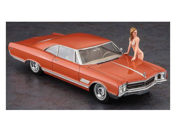Hasegawa 1/24 1966 American Coupe (Buick Wildcat) Type B w/ Blond Girls Resin Figure | 4967834522138