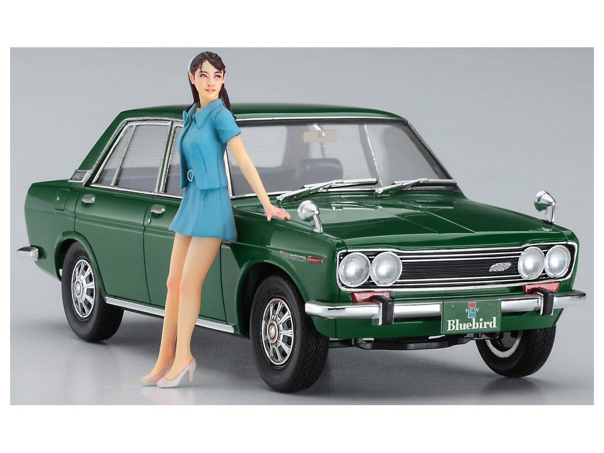 Hasegawa 1/24 Datsun Bluebird 1600 SSS with 60's Girl Figure | 4967834522770