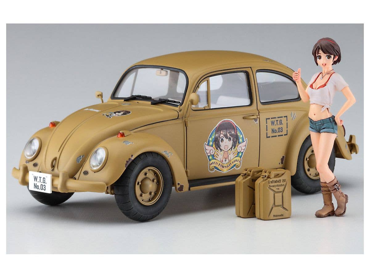 Hasegawa 1/24 Wild Egg Girls VOLKSWAGEN BEETLE TYPE 1 “Rei Hazumi” w/FIGURE | 4967834522886