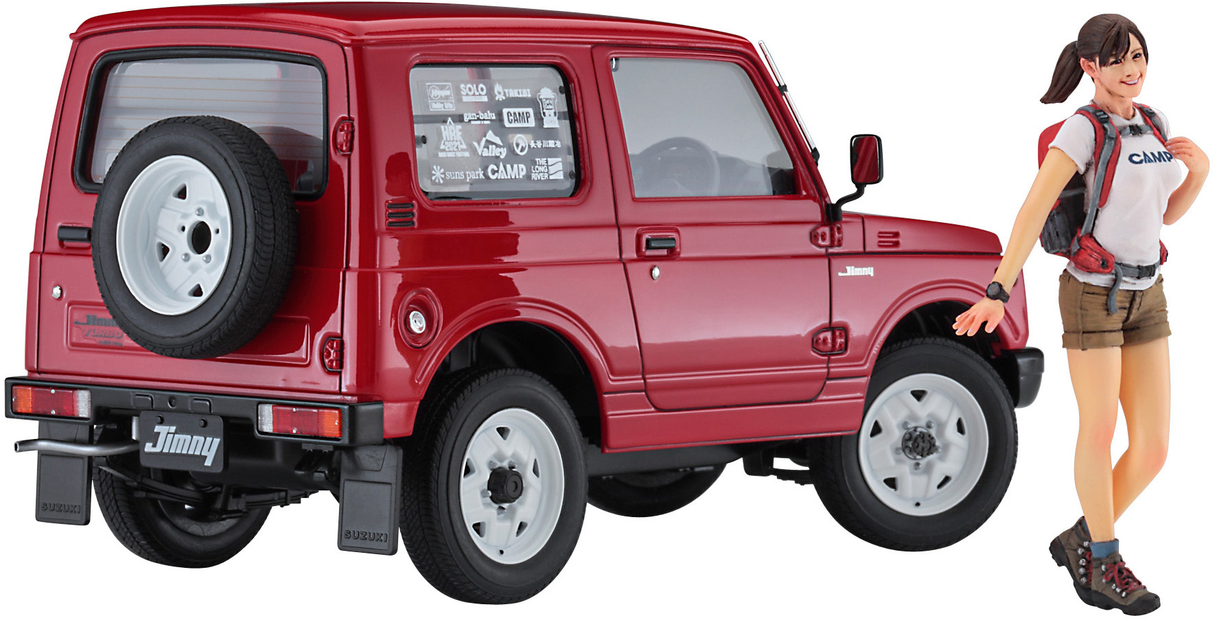 Hasegawa 1/24 SUZUKI JIMNY w/CAMP GIRL’S FIGURE | 4967834523012