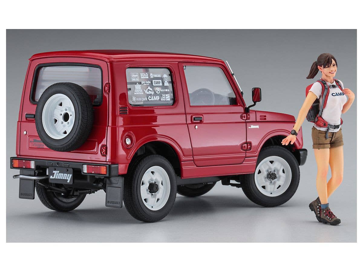 Hasegawa 1/24 SUZUKI JIMNY w/CAMP GIRL’S FIGURE | 4967834523012