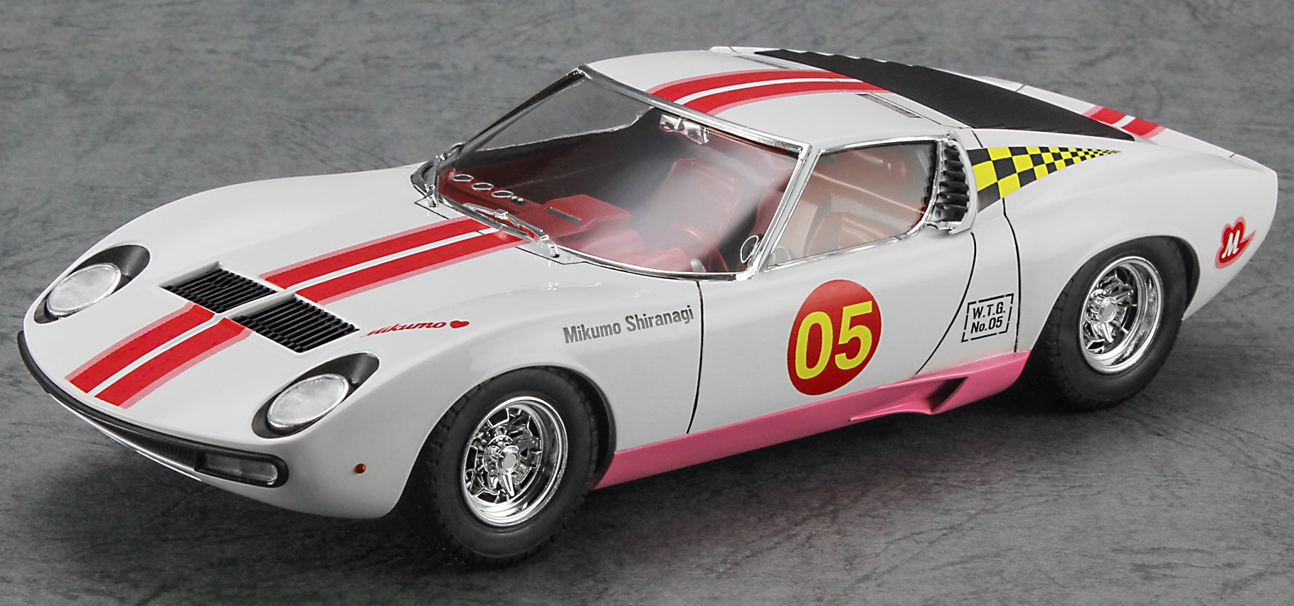 Hasegawa 1/24 Wild Egg Girls No.05 Lamborghini Miura P400 SV "Mikumo Shiranagi" w/Figure