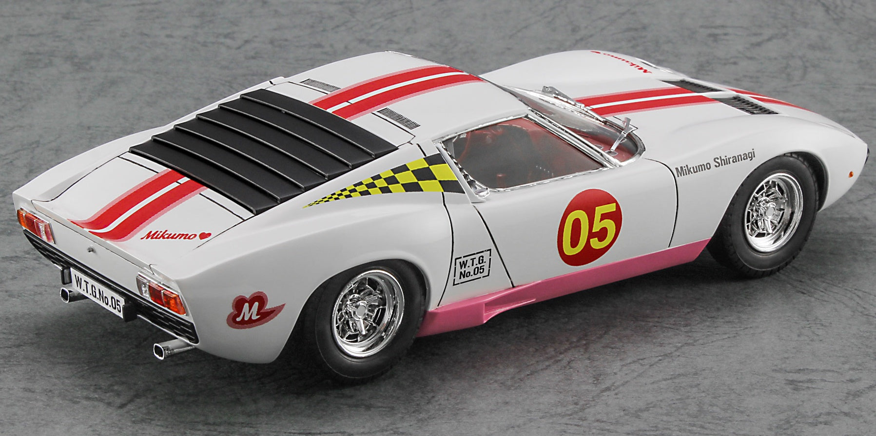 Hasegawa 1/24 Wild Egg Girls No.05 Lamborghini Miura P400 SV "Mikumo Shiranagi" w/Figure