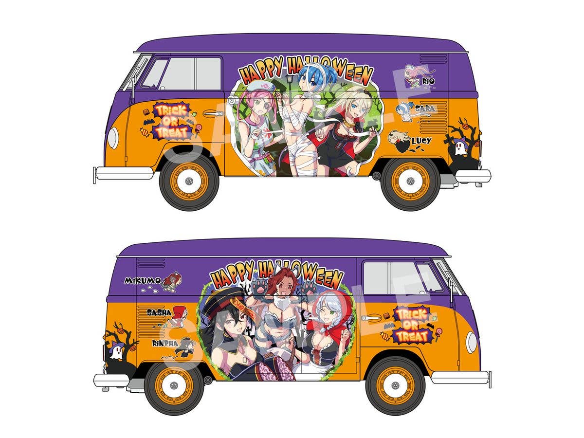 Hasegawa 1/24 VOLKSWAGEN TYPE 2 DELIVERY VAN “Egg Girls Happy Helloween” | 4967834523739