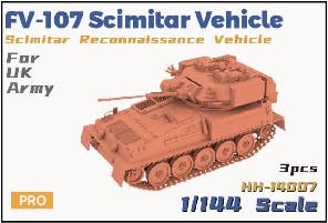 Heavy Hobby 1/144 FV-107 Scimitar Vehicle Scimitar Reconnaissance Vehicle For UK Army | 4580786650713