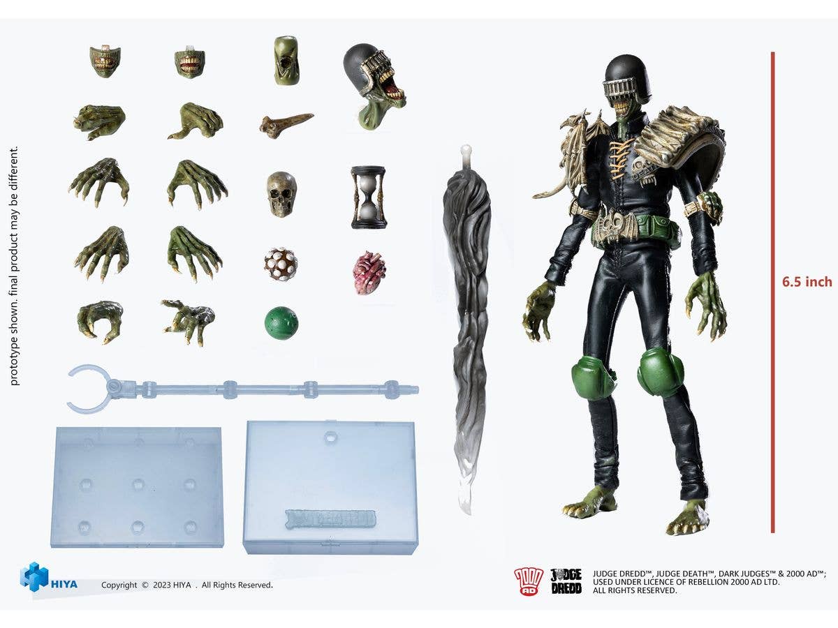 HIYA Toys Exquisite Super Series JUDGE DREDD Judge Death Action Figure | 6957534201738