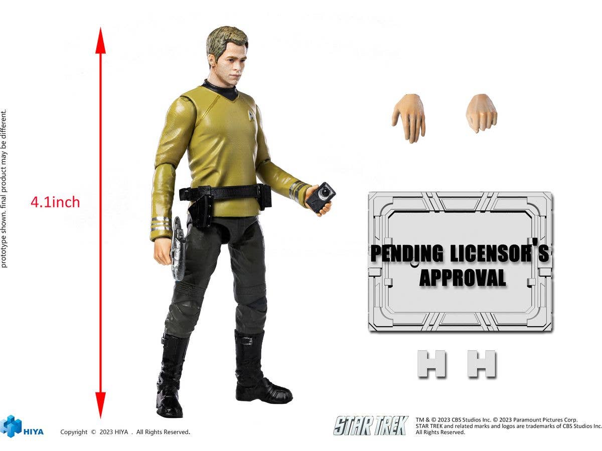 HIYA Toys Exquisite Mini Series 1/18 Scale STAR TREK 2009 Kirk Action Figure | 6957534202568