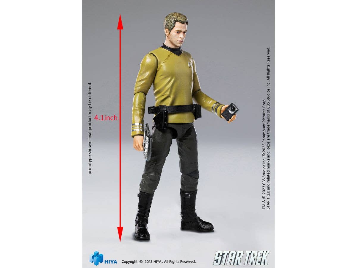 HIYA Toys Exquisite Mini Series 1/18 Scale STAR TREK 2009 Kirk Action Figure | 6957534202568