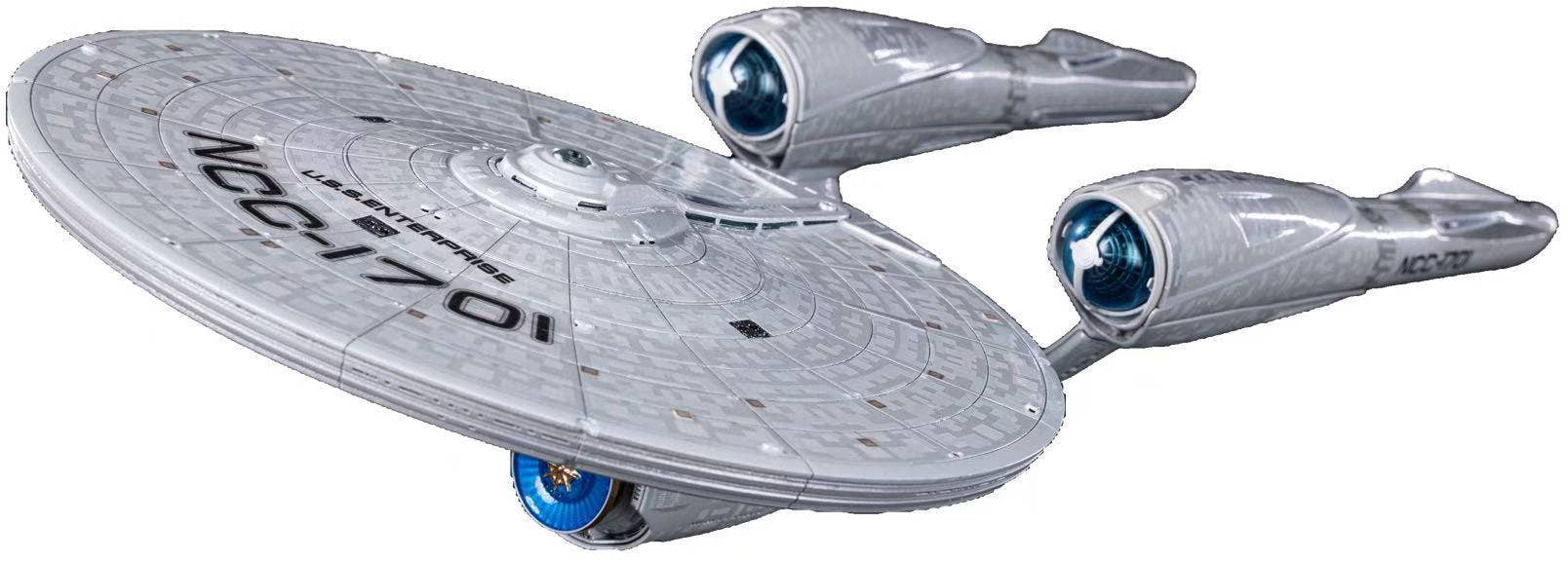 HIYA TOYS REPLICAart Series Non-Scale 15 Inch Star Trek 2009 USS Enterprise NCC-1701 Light Up Starship | 6957534202865