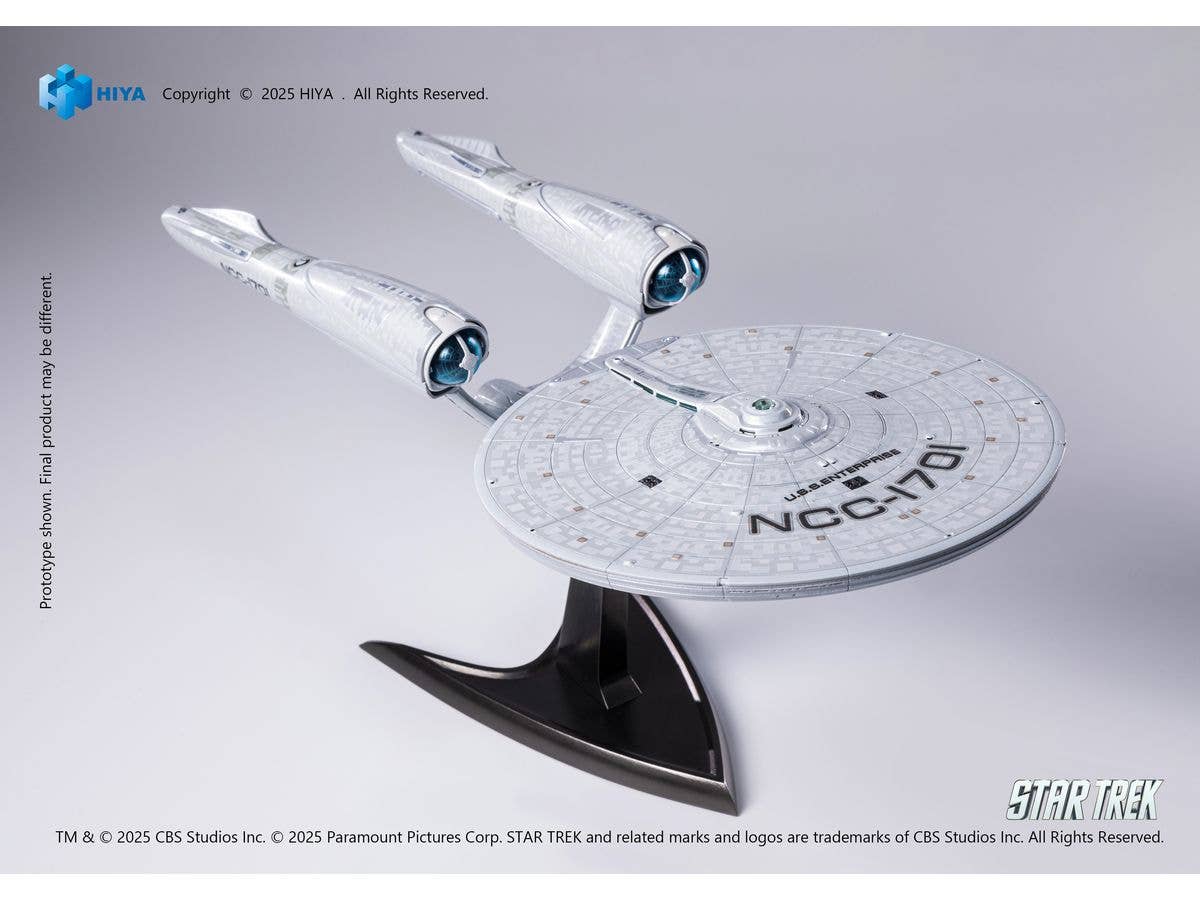 HIYA TOYS REPLICAart Series Non-Scale 15 Inch Star Trek 2009 USS Enterprise NCC-1701 Light Up Starship | 6957534202865