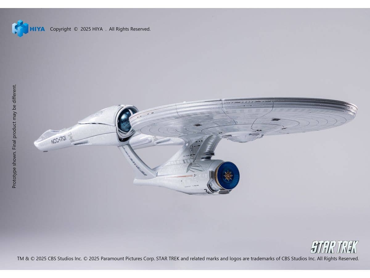 HIYA TOYS REPLICAart Series Non-Scale 15 Inch Star Trek 2009 USS Enterprise NCC-1701 Light Up Starship | 6957534202865