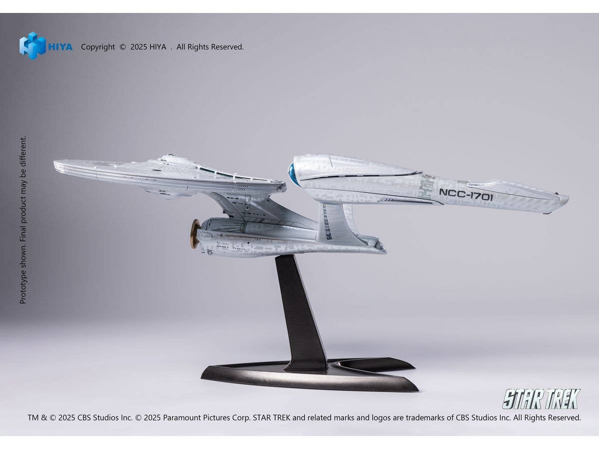 HIYA TOYS REPLICAart Series Non-Scale 15 Inch Star Trek 2009 USS Enterprise NCC-1701 Light Up Starship | 6957534202865