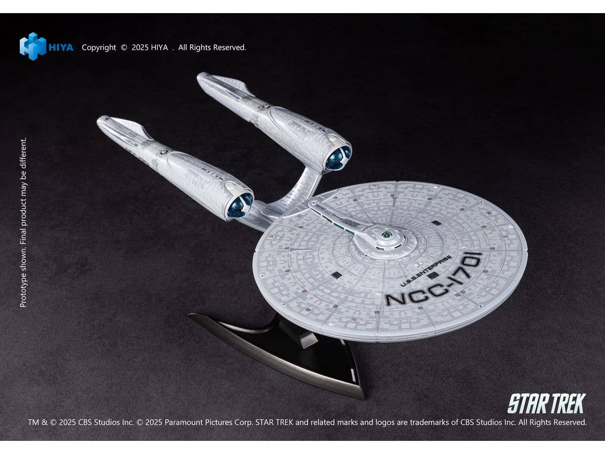 HIYA TOYS REPLICAart Series Non-Scale 15 Inch Star Trek 2009 USS Enterprise NCC-1701 Light Up Starship | 6957534202865