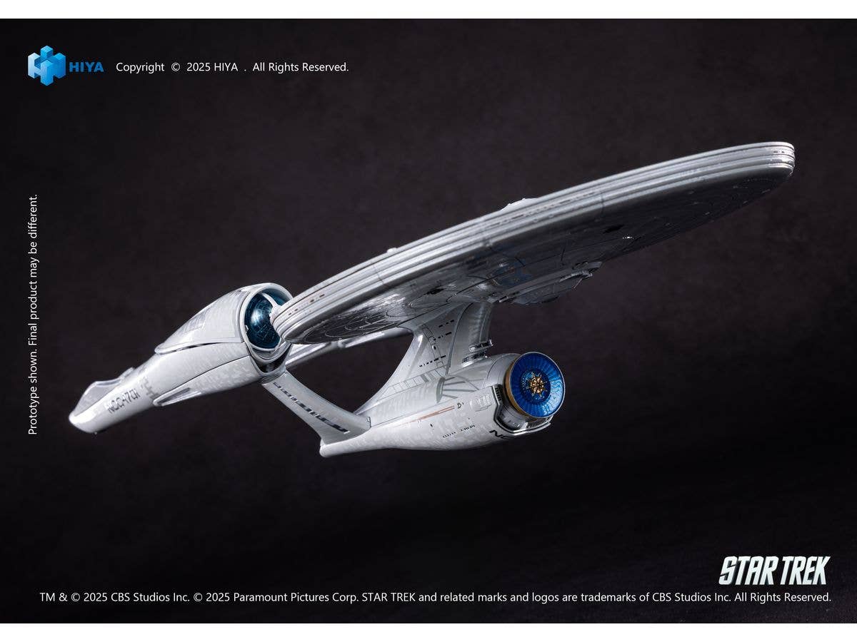 HIYA TOYS REPLICAart Series Non-Scale 15 Inch Star Trek 2009 USS Enterprise NCC-1701 Light Up Starship | 6957534202865