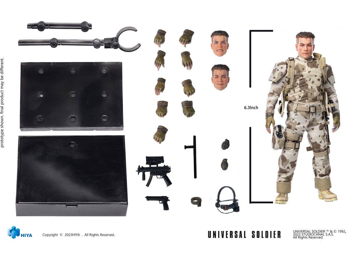 HIYA Toys Exquisite Super 1/12 Scale Universal Soldier Luc Deveraux | 6957534203268