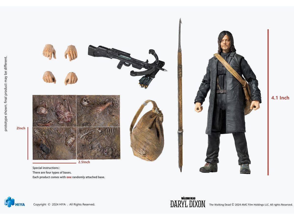 HIYA Toys Exquisite Mini Series 1/18 Scale THE WALKING DEAD: DARYL DIXON Daryl | 6957534203527