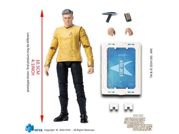 HIYA TOYS Exquisite Mini Series 4 inch STAR TREK STRANGE NEW WORLDS Pike | 6957534203718