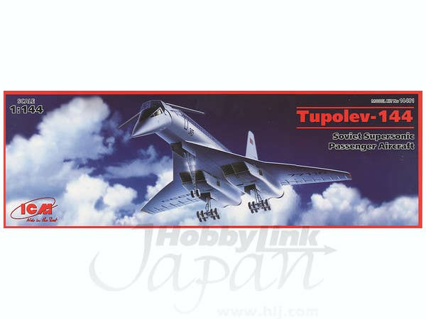 ICM 1/144 Tupolev-144, Soviet Supersonic Passenger Aircraft | 4823044402540