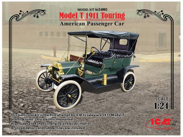 ICM 1/24 Model T 1911 Touring, American Passenger Car | 4823044403127