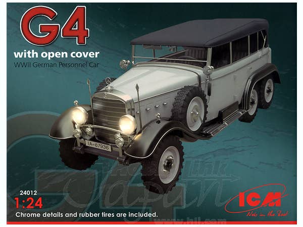 ICM 1/24 Typ G4 Soft Top, WWII German Personnel Car | 4823044402861