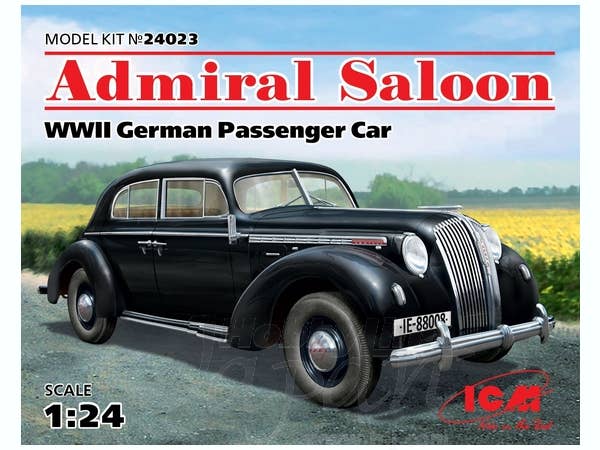 ICM 1/24 Admiral Saloon, WWII German Passenger Car | 4823044403134
