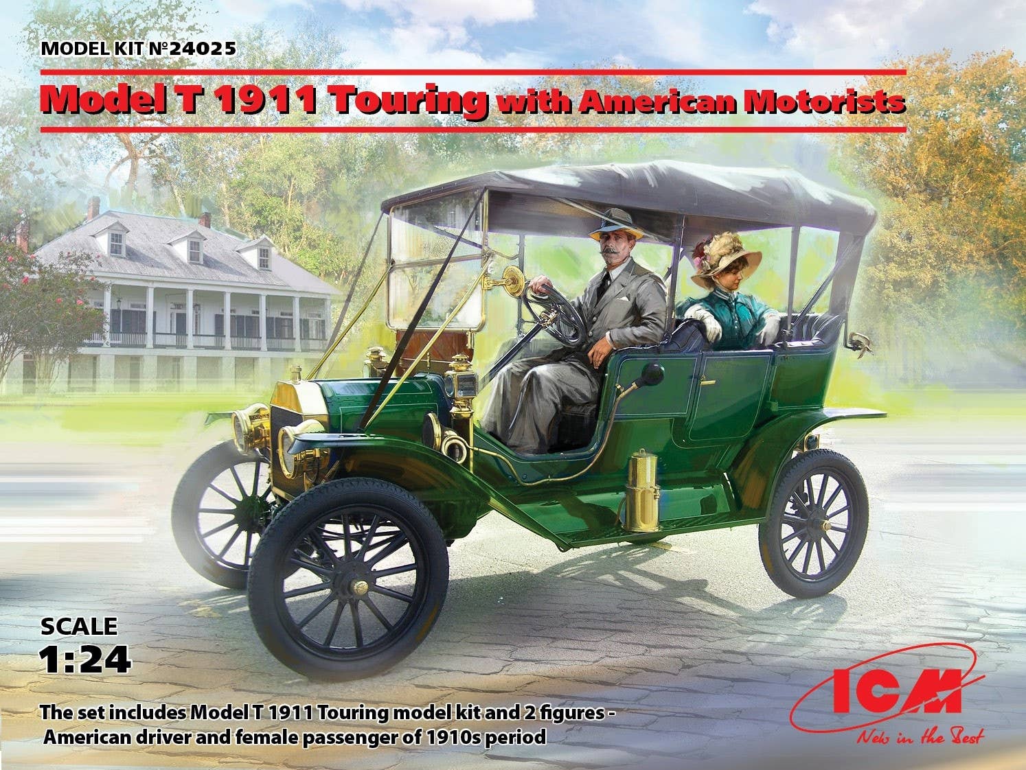 ICM 1/24 Model T 1911 Touring with American Motorists | 4823044406586