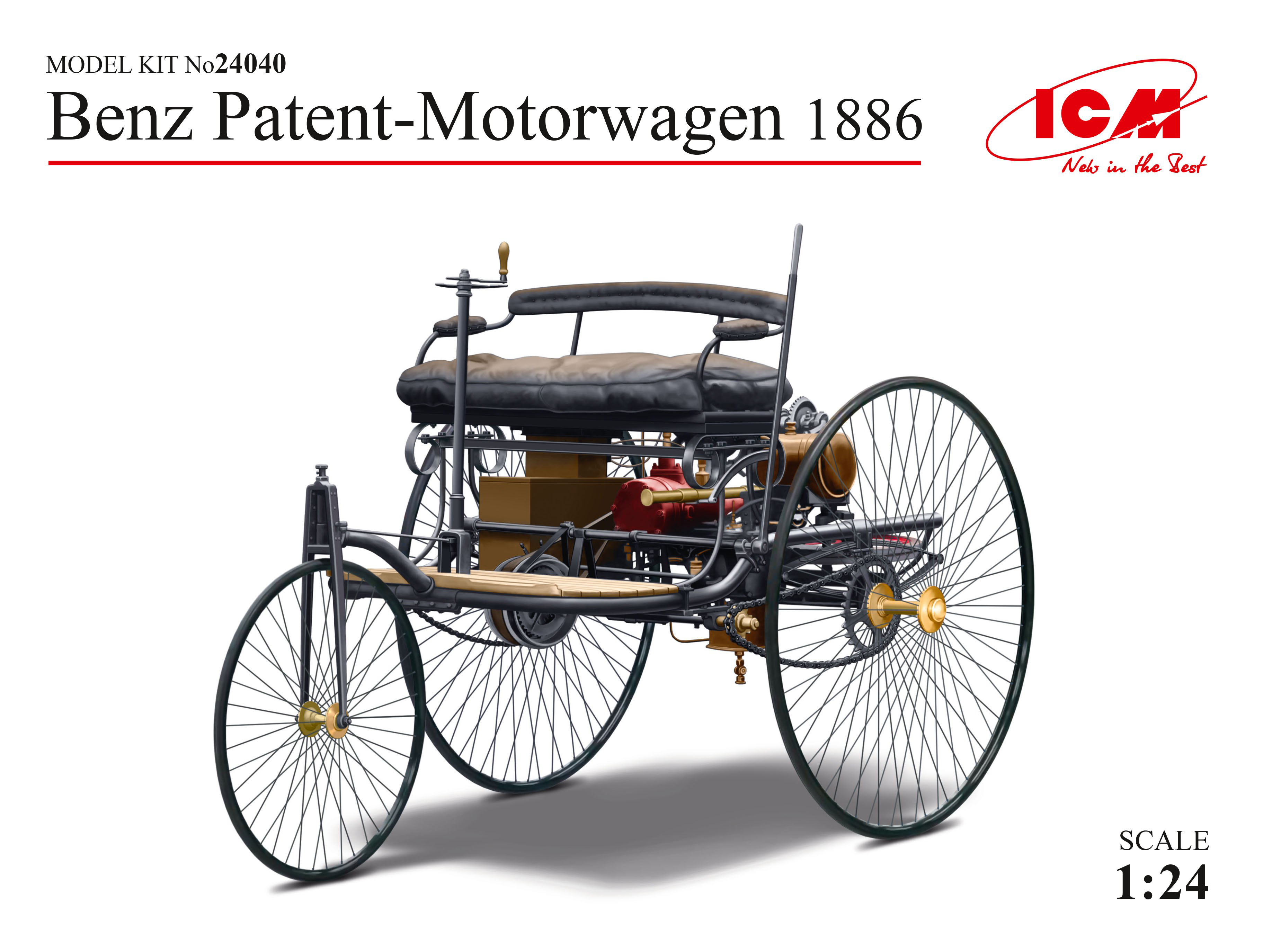 ICM 1/24 Benz Patent-Motorwagen 1886 (100% new molds) | 4823044406609