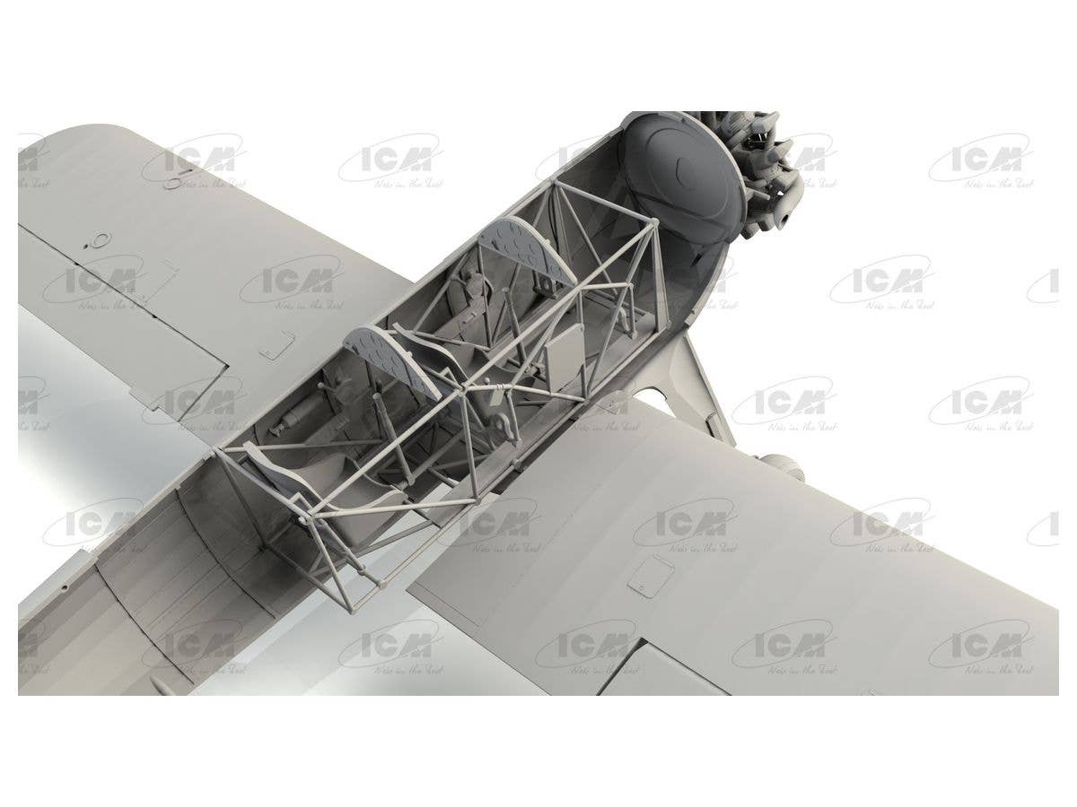 ICM 1/32 Stearman PT-13/N2S-2/5 Kaydet, American Training Aircraft | 4823044406449