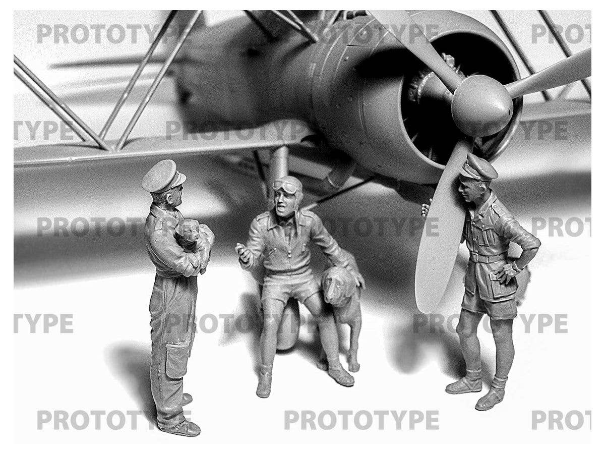 ICM 1/32 Italian Pilots in Tropical Uniform 1939-1943 (100% New Molds) | 4823044407545