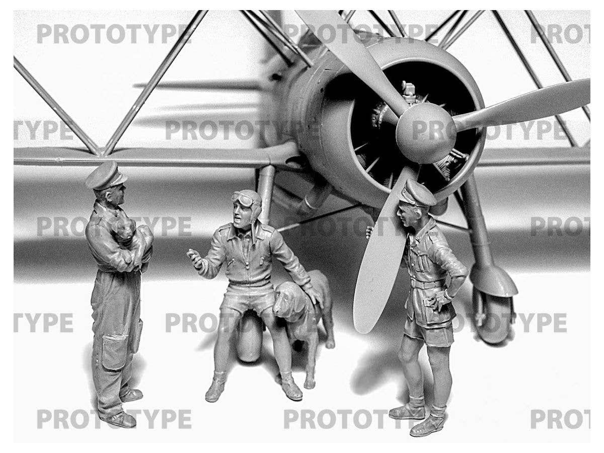 ICM 1/32 Italian Pilots in Tropical Uniform 1939-1943 (100% New Molds) | 4823044407545