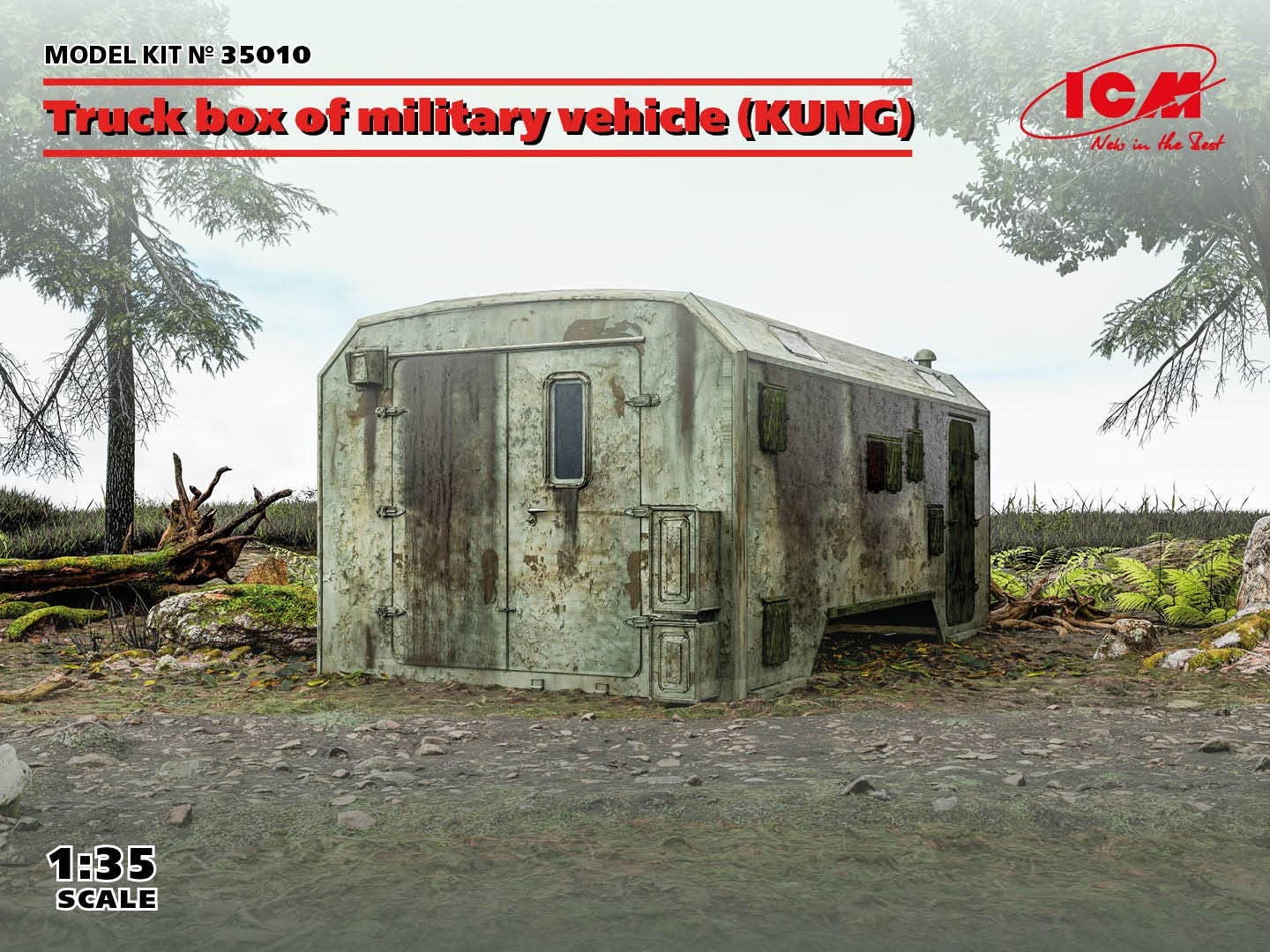 ICM 1/35 Truck box of military vehicle (KUNG) | 4823044408856