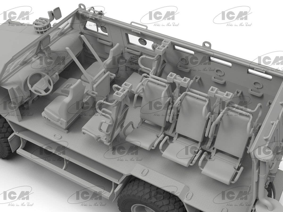 ICM 1/35 'Kozak-2', Ukrainian MRAP-class Armored Vehicle (100% new molds), Vehicle | 4823044409563