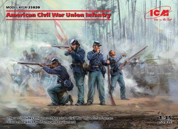 ICM 1/35 American Civil War Union Infantry (new molds) | 4823044406111