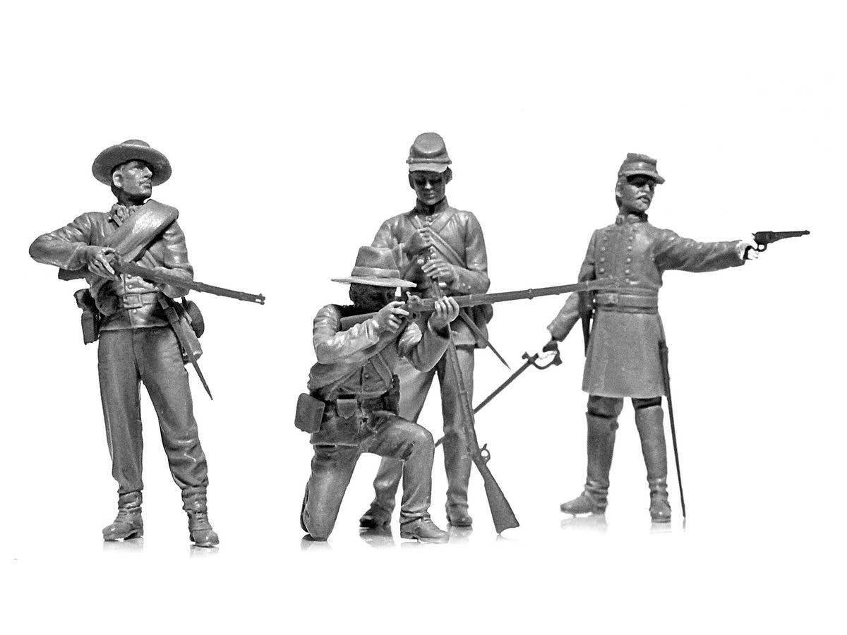 ICM 1/35 American Civil War Confederate Infantry (new molds) 1/35 Scale | 4823044406128