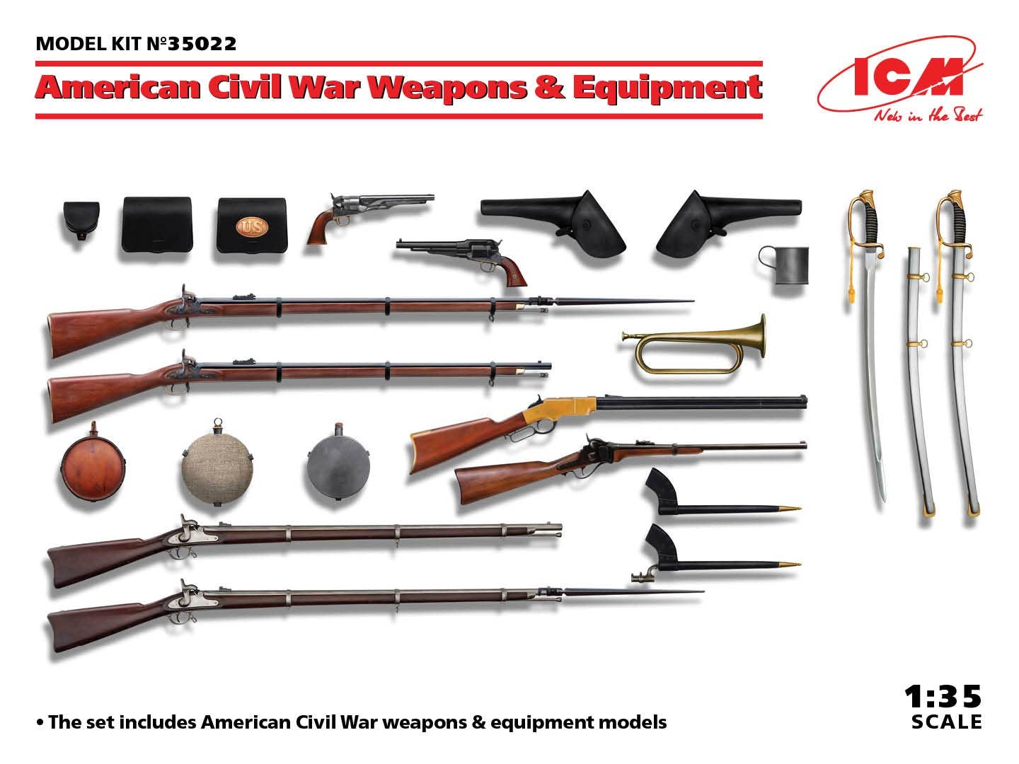 ICM 1/35 US Civil War Weapons & Equipment | 4823044407576