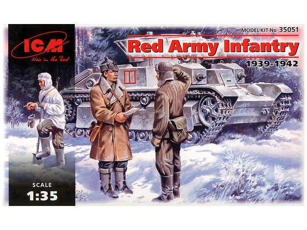 ICM Red Army Infantry (1939-1942) (3 figures - officer, 2 soldiers) | 4823044400676